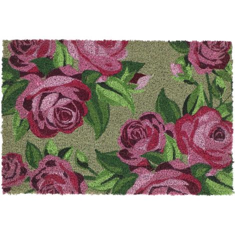 Paillasson en fibres de coco Roses