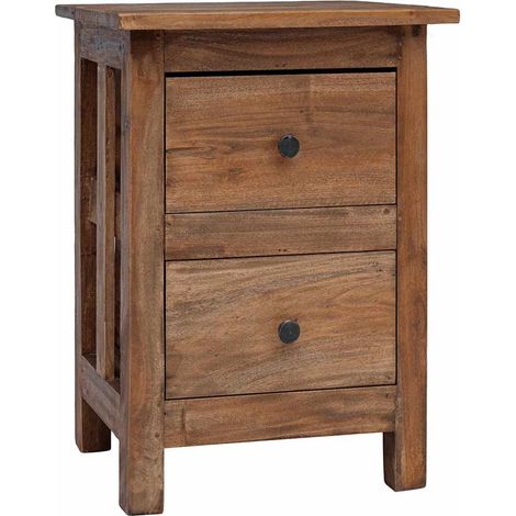 Maison Exclusive - Table de chevet bois massif d'acajou 40x30x51 cm