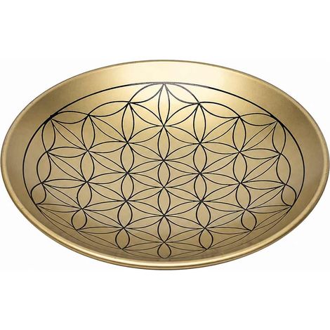 Coupelle fleur de vie en laiton 15 cm (1/4)