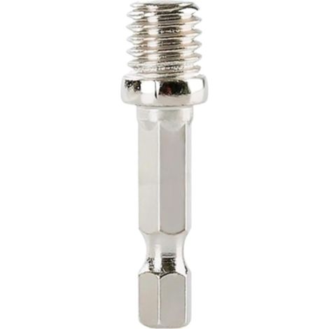 Adaptateur de Perceuse à Filetage M10 – Embout Hexagonal 1/4" pour Tournevis Électrique, Acier (1/2)