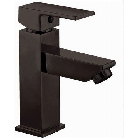 Cleafe - Rubinetto Per Bagno Ultra Moderno Miscelatore Orientabile Lavabo Nero Opaco 87207 - (1/5)