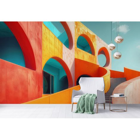 Papier Peint Paysage - Architecture Vibrant - 150 x 250 cm (1/2)