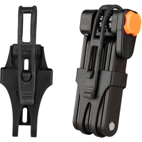 Antivol vélo pliable 85cm - HAWUJ - Code 4 chiffres, acier trempé - Super protection antivol (1/4)