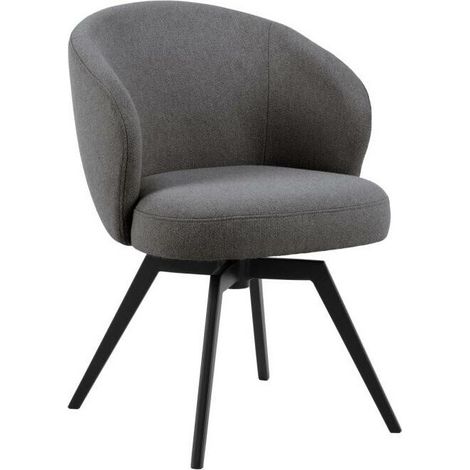 Silla Norsica 869, Gris, 80x59x60cm, Tapiz, Metálico