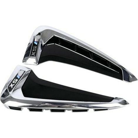 2 pièces Garniture de couvercle de ventilation latérale pour BMW X5 F15 2014-2018 Chrome ABS Marqueur Fender (1/5)