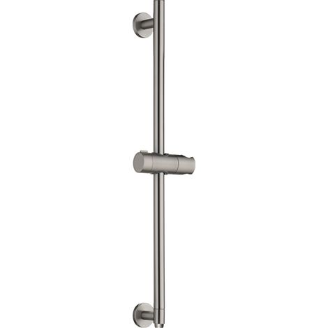 Asta doccia scorrevole rotonda Adur con presa acqua finitura nichel spazzolato [ IMEX® ]