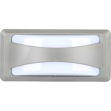 V-TAC VT-8058 LED-Wandleuchte modernes 12W weiches Licht rechteckig außen IP65 grauer Körper Licht 4200k - 218246 (1/5)