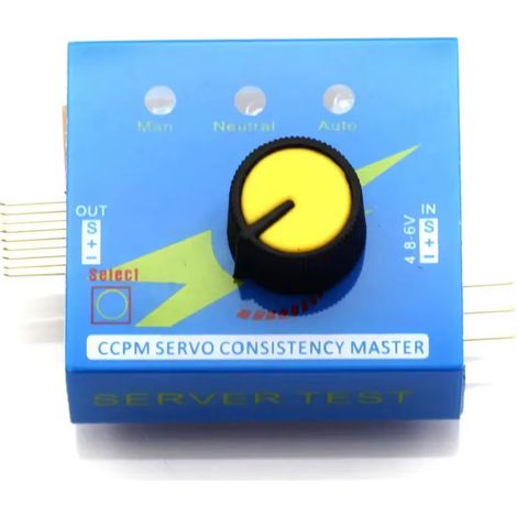 Testeur de servo simple, voyant indicateur 3CH, contrôleur de vitesse, compteur de puissance servo (CCPM), test principal.