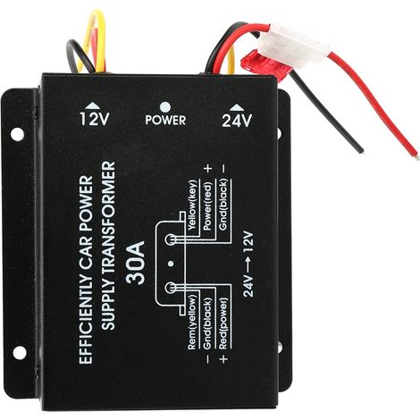 30A Abwärts-Spannungswandler 24V auf 12V für Auto, Stromversorgung, DC-DC-Transformator, Stromregler, Wohnmobil, LKW, robust und zuverlässig. (1/5)