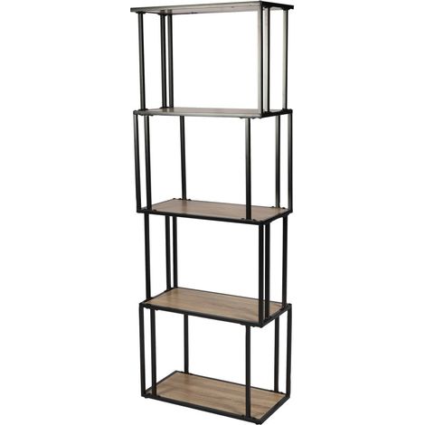 Bücherregal mit 5 Ablagen – Kollektion HOLBORN 60x30x170 cm
