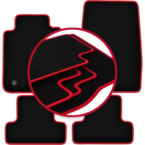 Tapis de voiture CARLUX-RED pour : Ford Mustang MK6 coupé (2014-)