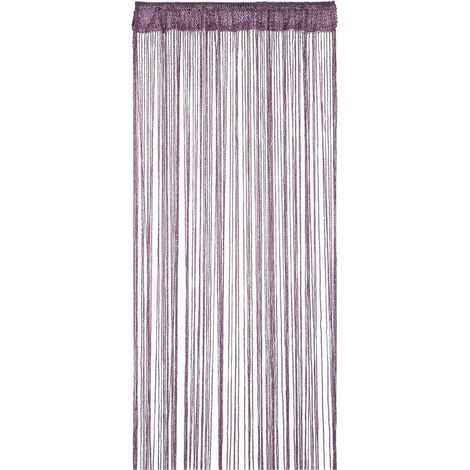 Rideau à Franges Paillette 90x200 cm Violet Foncé, Rideau Moustiquaire pour Porte, Fenêtre, Décoration de Maison et Événements (1/4)