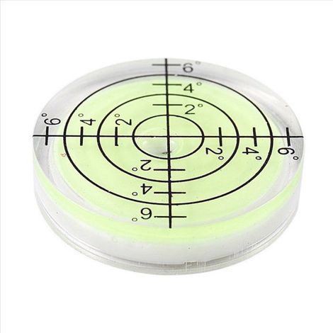 5 Pièces 32x7mm Acrylique Niveau à Bulle Niveau Rond Accessoires Bubble, Vert (1/5)