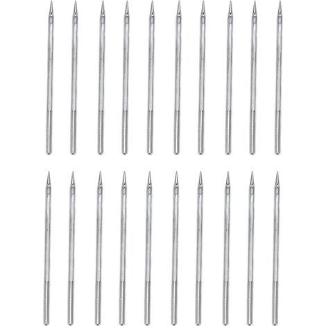 Lot de 20 aiguilles de machine à réparer les chaussures en acier inoxydable SL 26, robustes et durables, faciles à installer pour remplacement. (1/5)