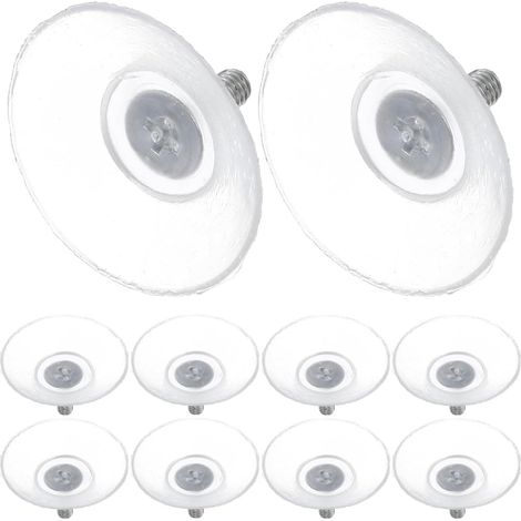 Lot de 10 Ventouses Transparentes en PVC Vis Ventouses pour Table en Verre Fixation Fiable et Adhérence Puissante Accessoires Multifonctions pour Meubles en Verre Usage
