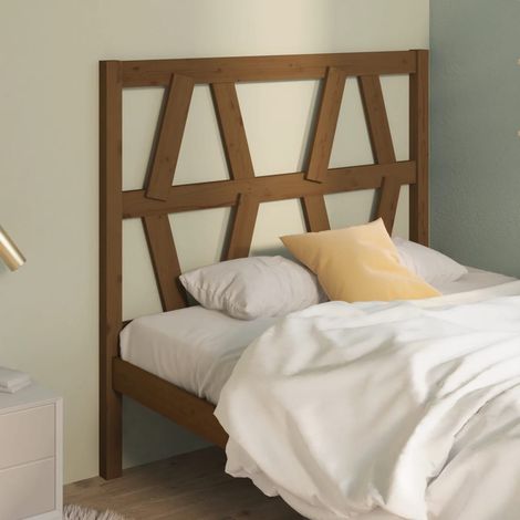 Tête de lit Design industriel - Pour Lit adulte - Marron miel 81x4x100 cm Bois massif de pin Chic-500290 (1/5)