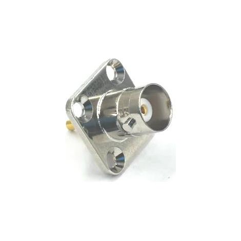 Connecteur coaxial RS PRO Femelle Droit 50O Montage sur Platine ( Prix pour 1 ) (1/2)