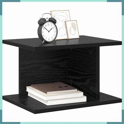 891171 Table de chevet 2 pcs Chêne noir 40 x 30 x 25 cm (1/5)