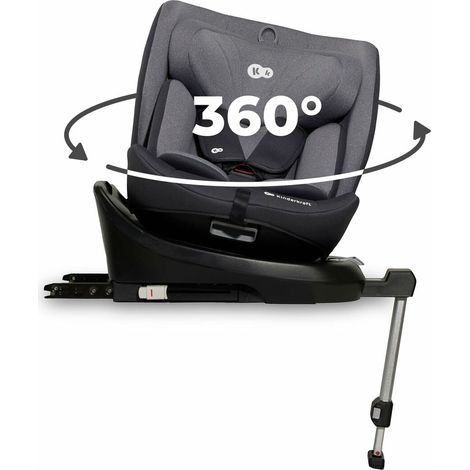 Seggiolino auto Kinderkraft girevole reclinabile KCI36000GRY0000 (1/4)