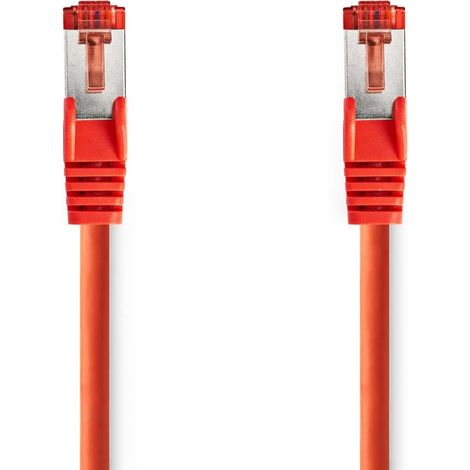CCGL85221RD20 Câble réseau CAT6 , RJ45 Male , RJ45 Male , S/FTP , 2.00 m , Rond , LSZH , Rouge , Label (1/2)