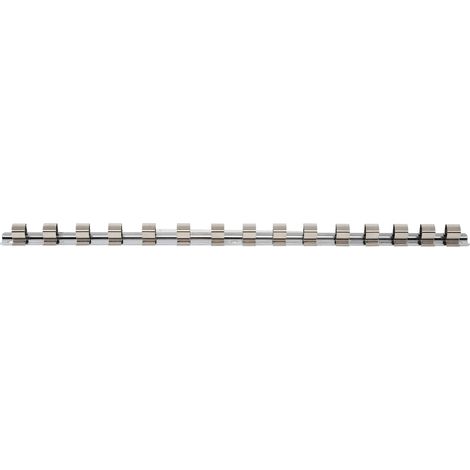 BGS Aufsteckschiene mit 15 Clips 12,5 mm