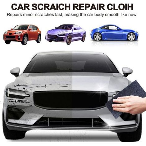 Chiffon Éliminateur de Rayures Voiture, pâte de polissage de réparation de peinture de voiture, avec 6x Lingettes+Pâte Polissage (1/5)