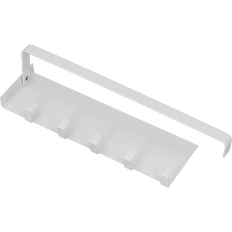 Porte-épices magnétique pliable pour frigo, grande capacité, blanc, avec crochets, étagère latérale multifonction (1/5)