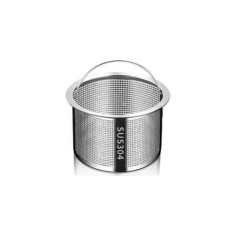 Passoire d'évier en acier inoxydable - Panier filtrant de 5 cm, protection efficace contre les canalisations bouchées (1/4)