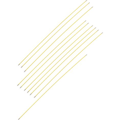 Kit de 10 tire-fils électriques en fibre de verre de 4 mm avec système de traction et de poussée (100 cm) (1/5)