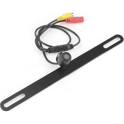 Caméra de recul pour voiture, surveillance de stationnement, grand angle 170°, vision nocturne HD, étanche, pour plaques d'immatriculation longues (1/5)