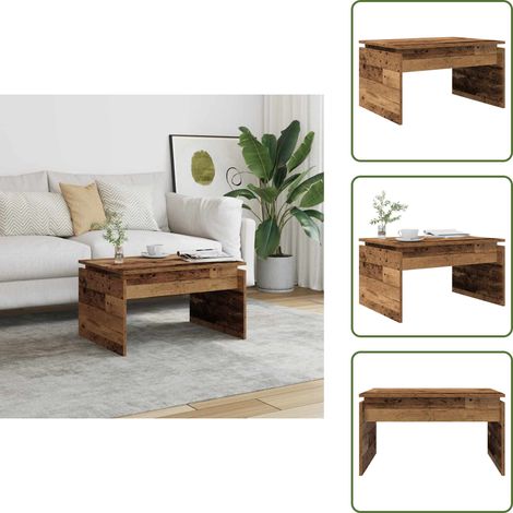 vidaXL Couchtisch Altholz-Optik 68x50x38 cm Holzwerkstoff (1/5)