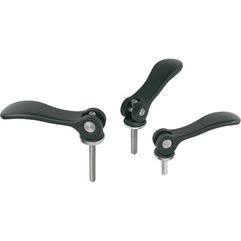 Levier excentrique reglable avec filetage male M8x50