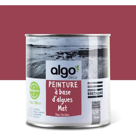 Peinture écologique Algo - Mat - Violet Dans tes bras - 0.5L (1/5)