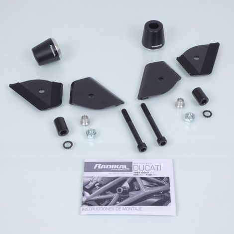 Tampon carter Radikal pour moto Ducati 1100 Monster Evo Après (1/2)
