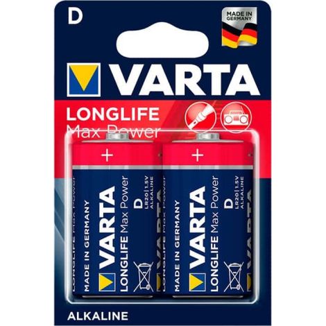 PILES VARTA  LR20 BLX2 LONGLIFE MAX POWER (1/4)