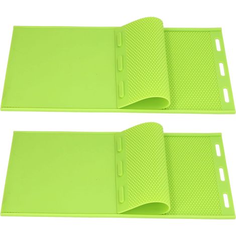 2pcs 5.4mm Silicone Feuille de Cire d'abeille Moule Cire d'abeille Fondation Presse Moule Apiculteur équipement, Cire d'abeille Fondation Feuille de Nid d'abeille Bricolage (1/5)