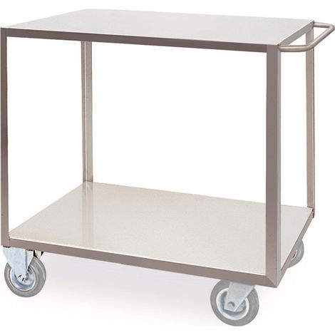 Portatutto Medio a 2 Piani in Acciaio Inox