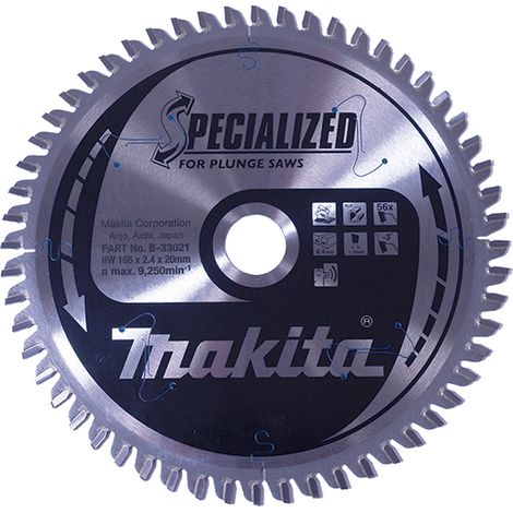 MAKITA B-33021 Disco HM 165/20/56D Aluminio