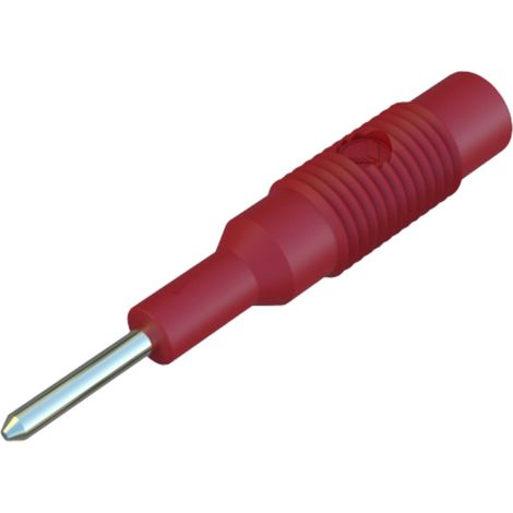 Hirschmann Test & Measurement MZS 2 Übergangsstecker Stecker 2 mm - Buchse 4 mm Rot 1 St.