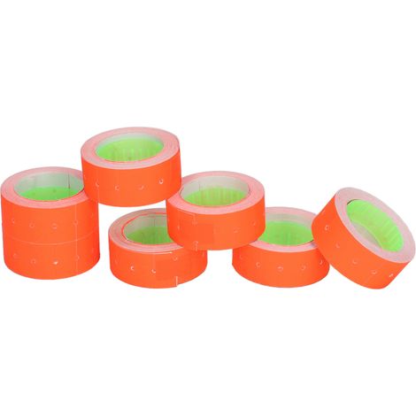 Preisschilder, 3 Rollen, 15.000 Stück, 21 x 12 mm, passend für Etikettierpistolen M5500 und MX5500, rot (1/5)
