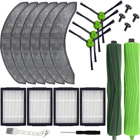 Adecuado para el robot aspirador iRobot Roomba Combo j7+/Plus. Juego de repuesto de accesorios: ce，filtro y cepillo lateral (22 piezas)，22 piezas (1/5)