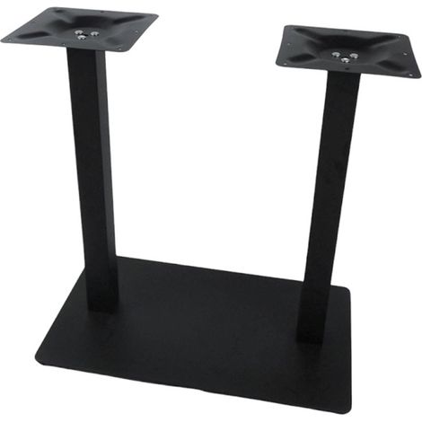 Pied IRON black double plat en acier pour intérieur