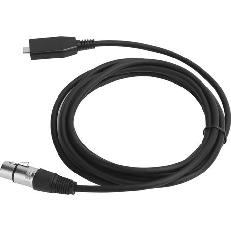 Câble microphone TY18, connecteur USB-C mâle vers XLR femelle, accessoire de ligne d'enregistrement, 3 m (1/5)