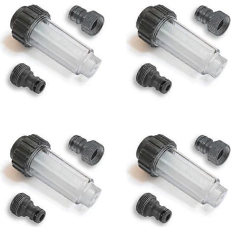 Filtre à eau, préfiltre à eau, kit de filtration pour nettoyeur haute pression, pompe, irrigation de jardin (1/5)