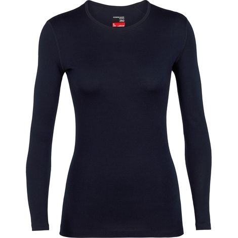 Camiseta térmica de manga larga Icebreaker 260 Tech para mujer, azul marino, IB104387401, talla M (1/5)
