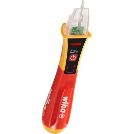 Wiha Détecteur de tension Volt Detector sans contact, unipolaire, 90 – 1 000 V AC avec 2 piles AAA (43798)