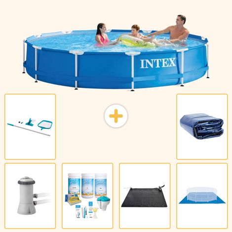 Intex Piscine Tubulaire Ronde - 366x76 cm - 7-pièces  S20477 (1/4)