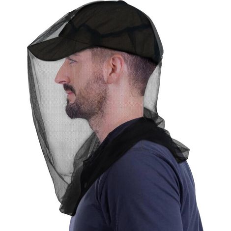 Set di 5 zanzariere di alta qualità per la testa. Protezione contro insetti e mosche. Extra large e lunghe. Maglia fine. Ideali per campeggio, escursionismo, pesca e giardinaggio. (1/5)