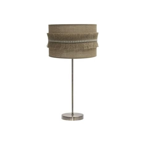 Sobremesa Grande Kala 1xe27 Cuero/saco 63x30x30 Cm Con Flecos (1/2)