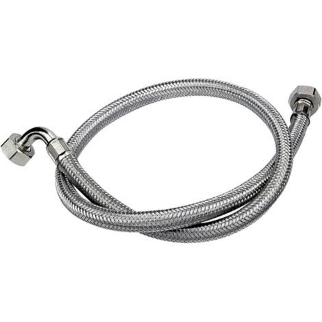 Tubo di carico in treccia di acciaio inox gigante con curvetta 200 cm (1/3)